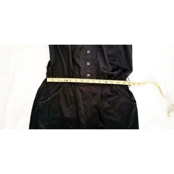 Twenty One Women's Black Strapless Button-Front Jumpsuit Size Medium - Picture 12 of 15